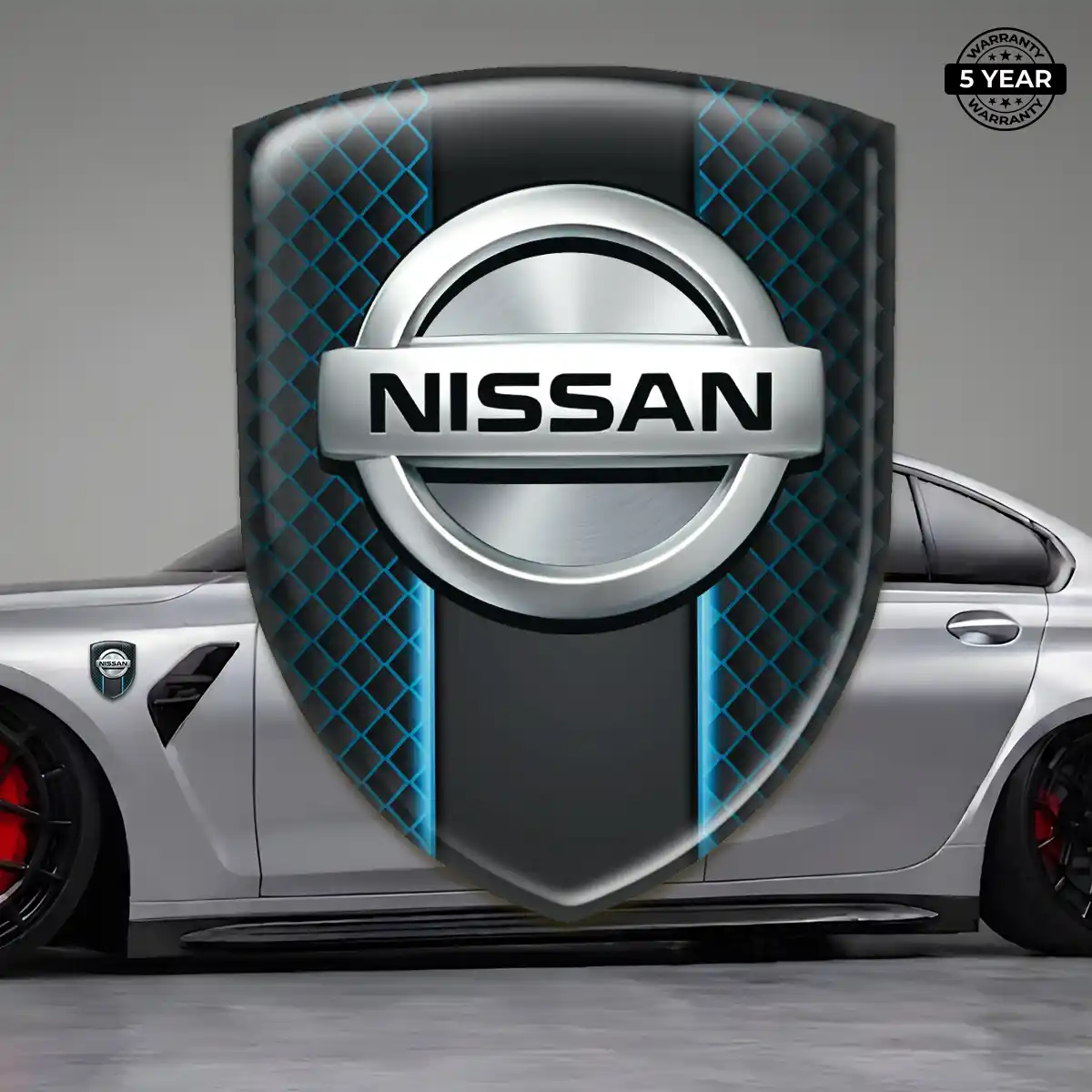 Nissan Automotive Emblem Sticker Elite Finish