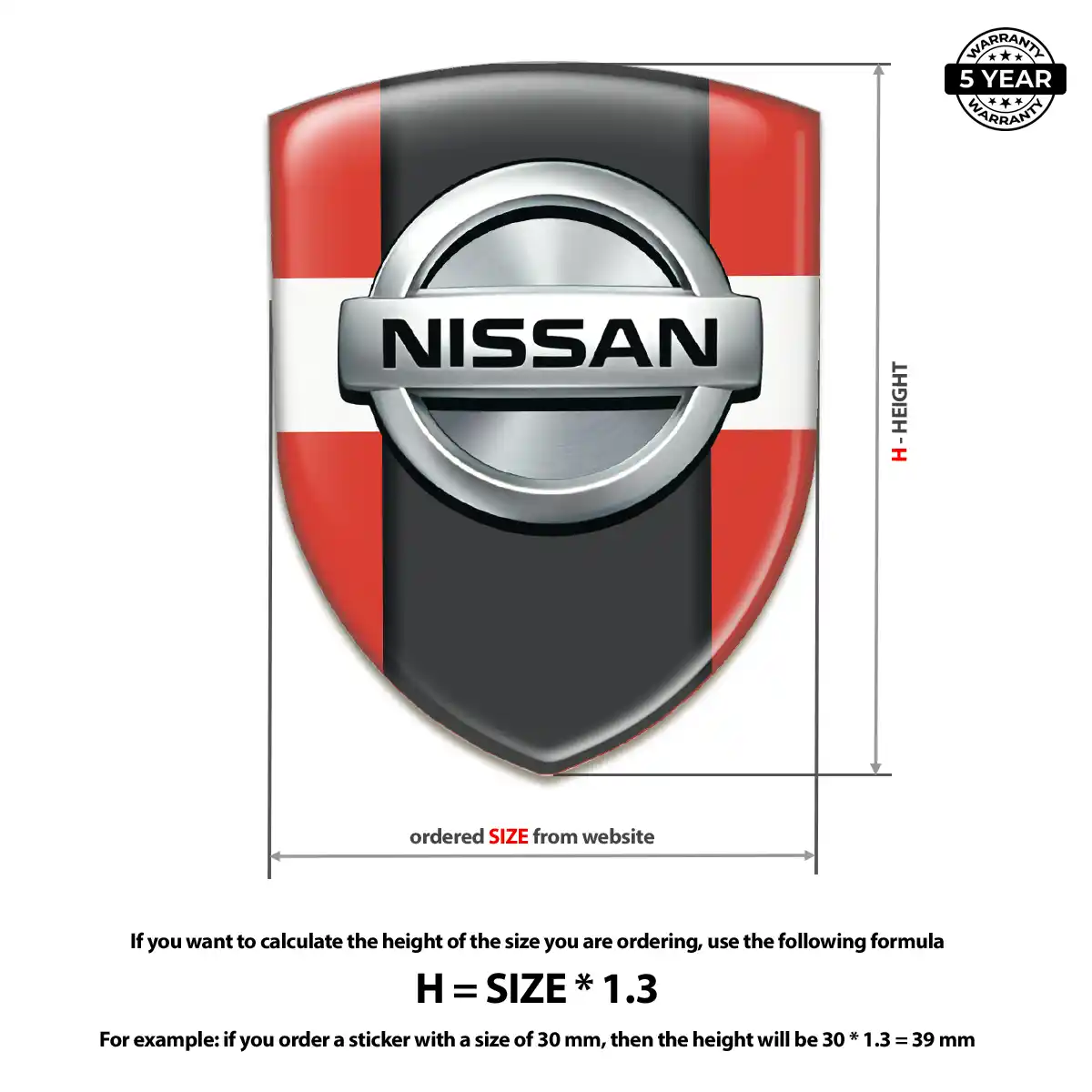 Nissan Automotive Emblem Sticker Exclusive Series