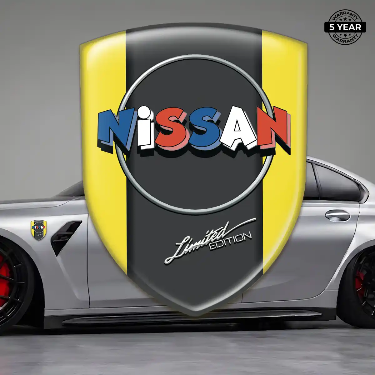 Nissan Automotive Emblem Sticker Interior Elegance