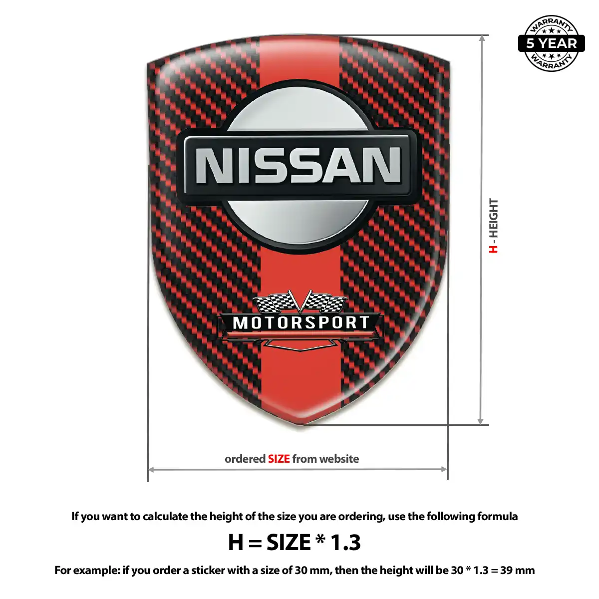 Nissan Automotive Emblem Sticker Outer Style
