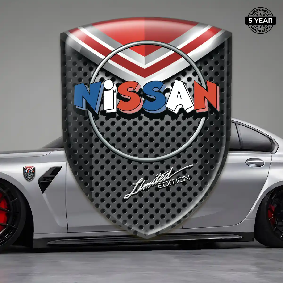 Nissan Automotive Emblem Sticker Premium Dome