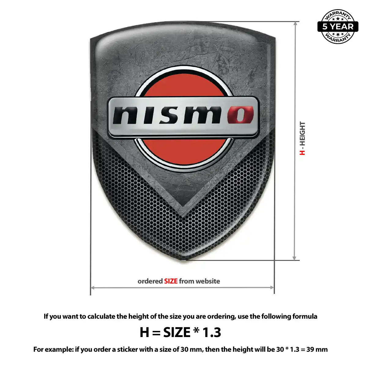 Nissan Automotive Emblem Sticker Prestige Line