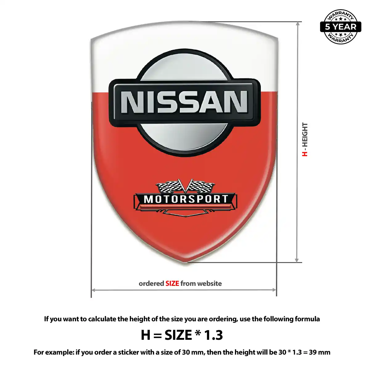 Nissan Automotive Emblem Sticker Prime Quality