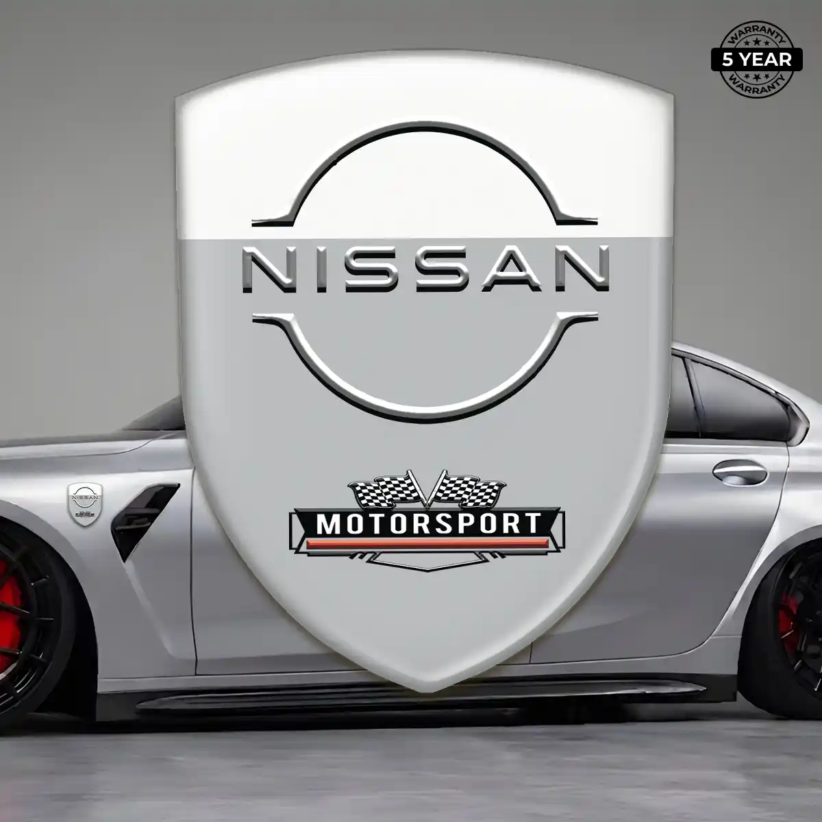 Nissan Automotive Emblem Sticker Refined Design