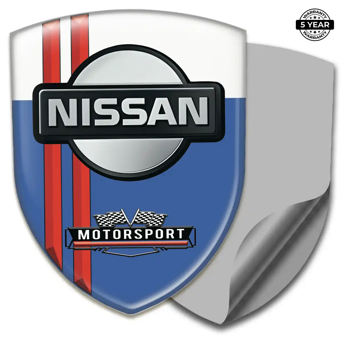 Nissan Automotive Emblem Sticker Sleek Style