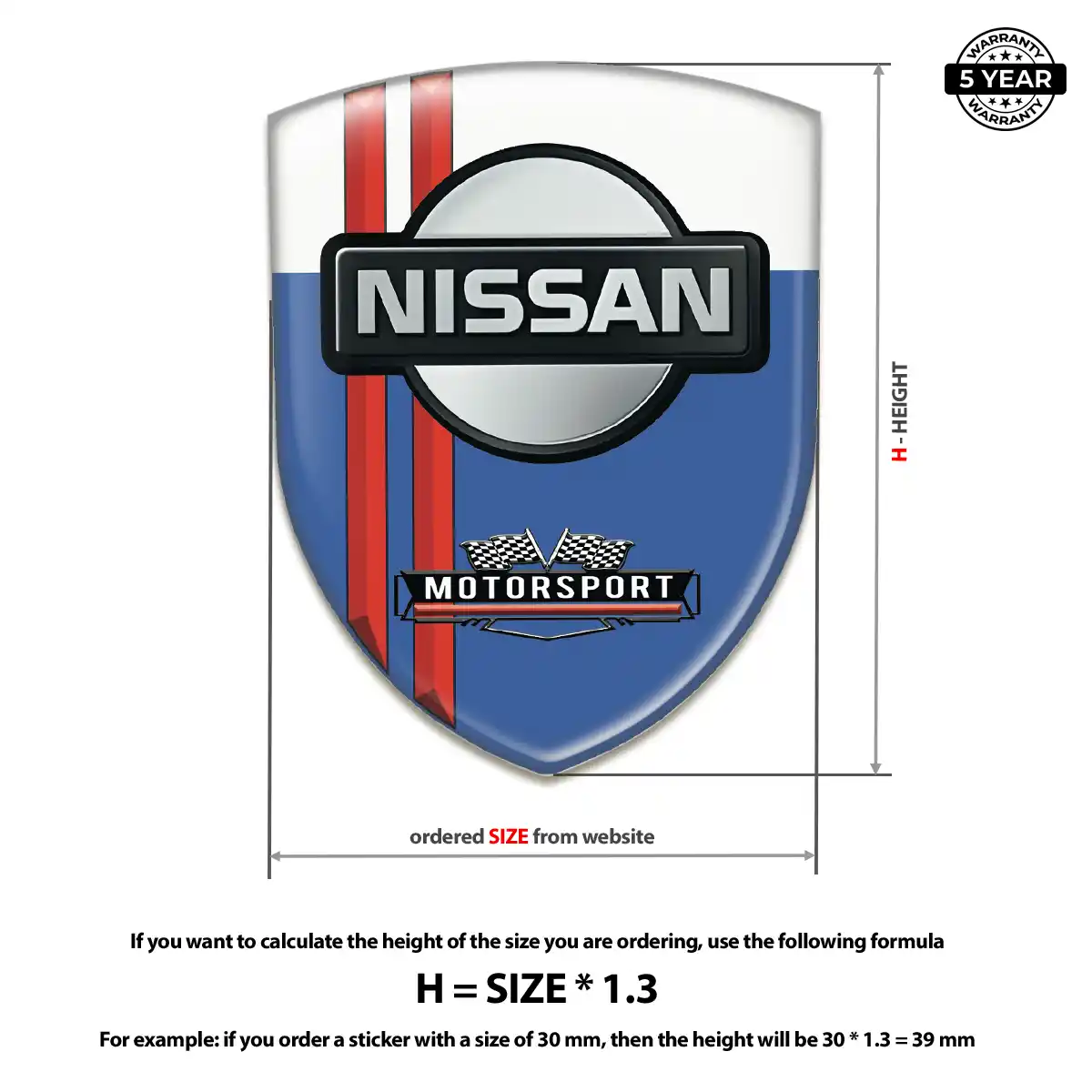 Nissan Automotive Emblem Sticker Sleek Style