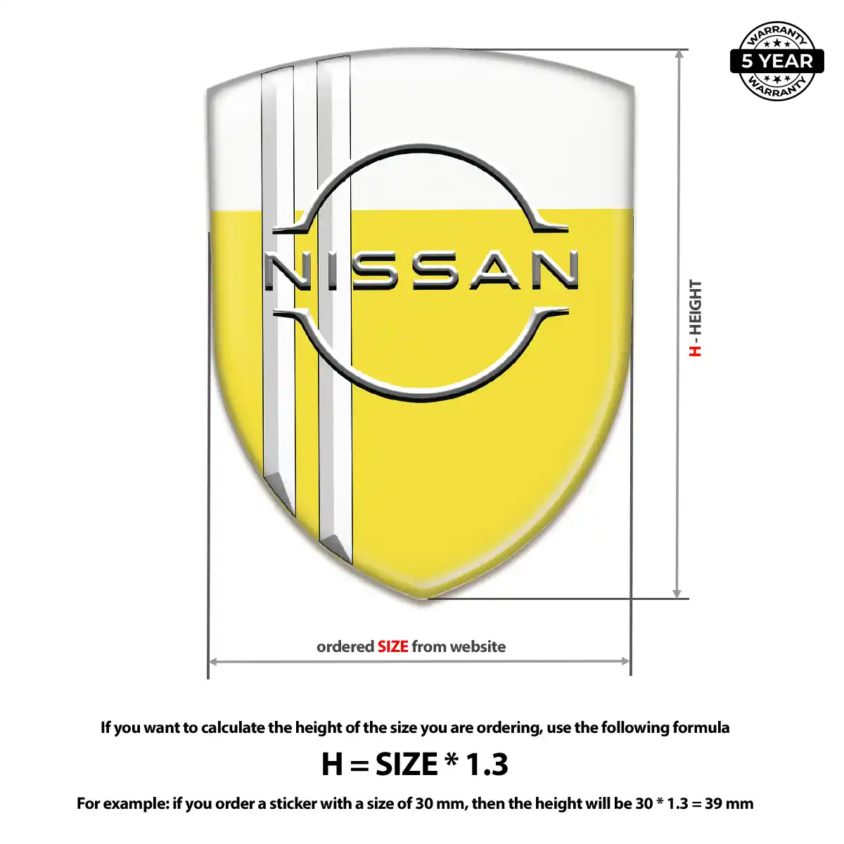 Nissan Automotive Logo Sticker Cabin Style
