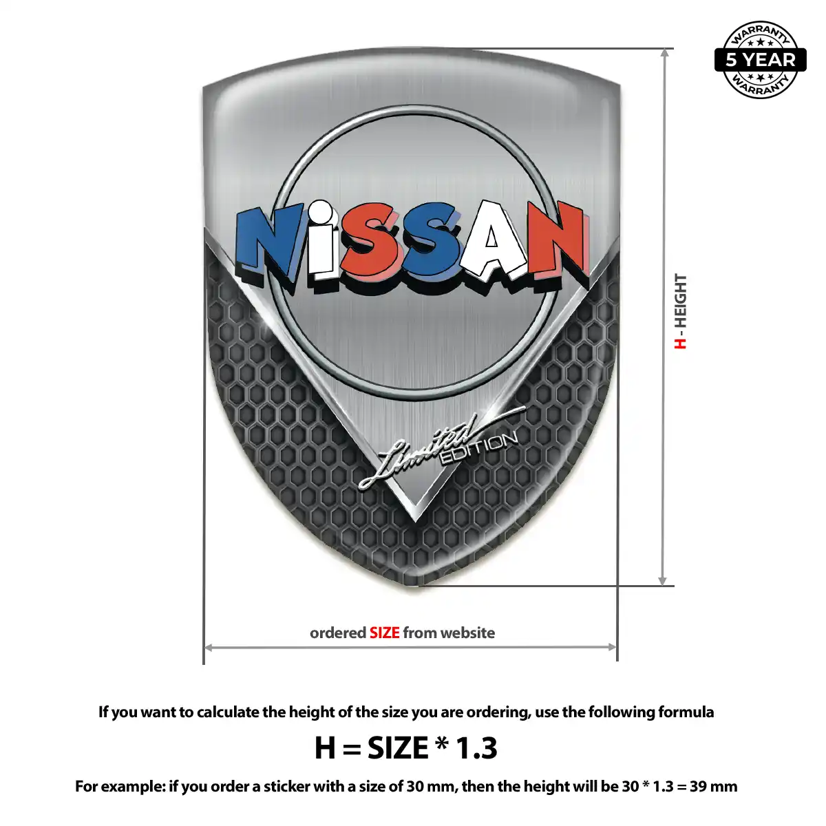 Nissan Automotive Logo Sticker Deluxe Edition