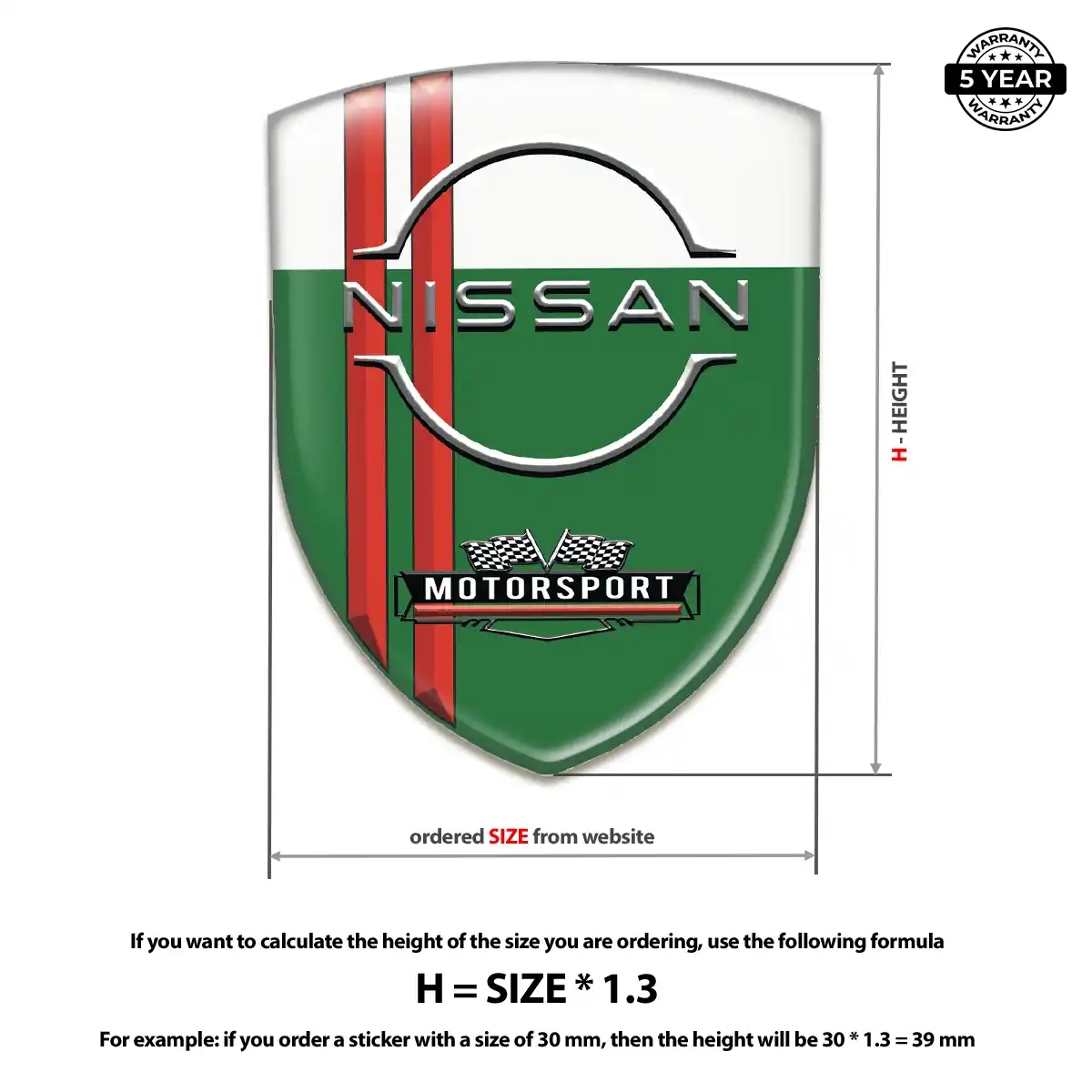Nissan Automotive Logo Sticker Elite Finish