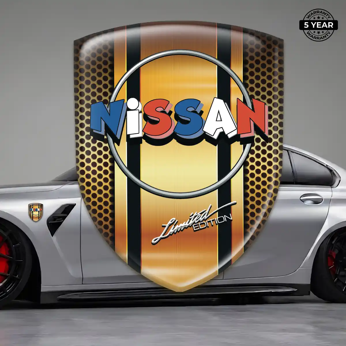 Nissan Automotive Logo Sticker Interior Luxe