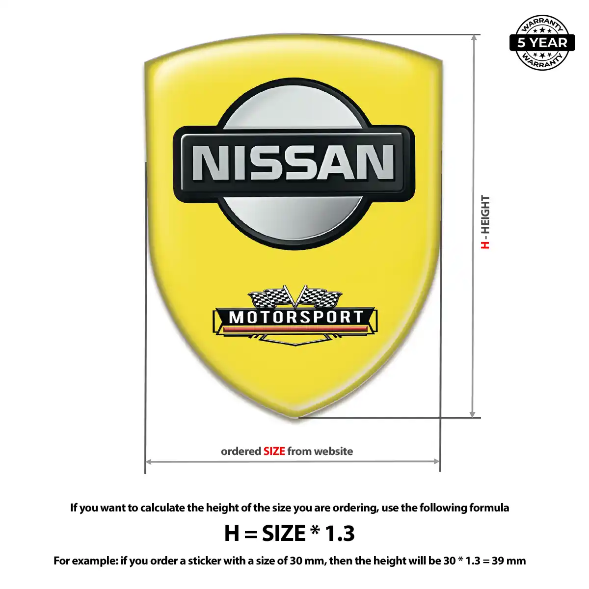 Nissan Automotive Logo Sticker Opulent Line