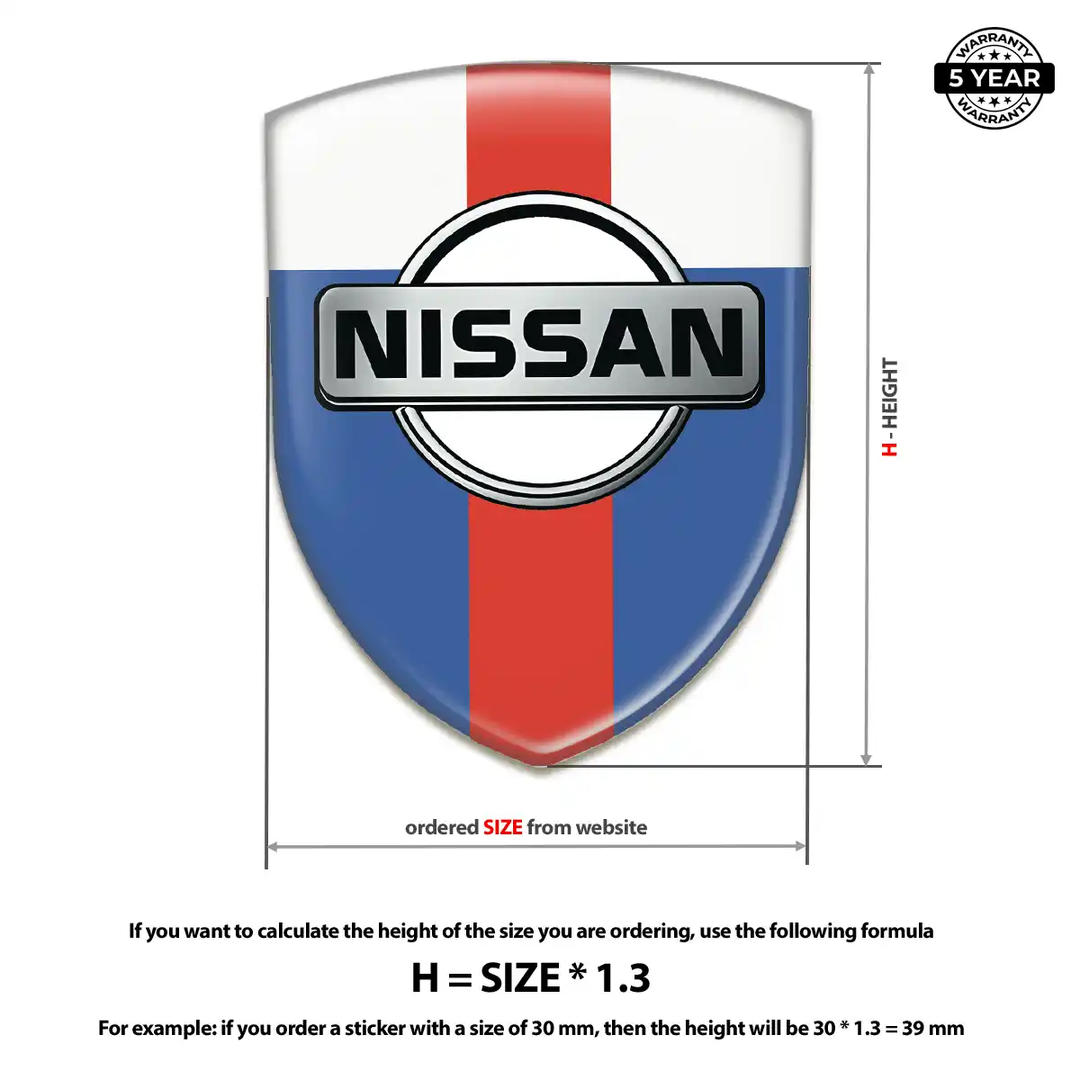 Nissan Automotive Logo Sticker Outer Style