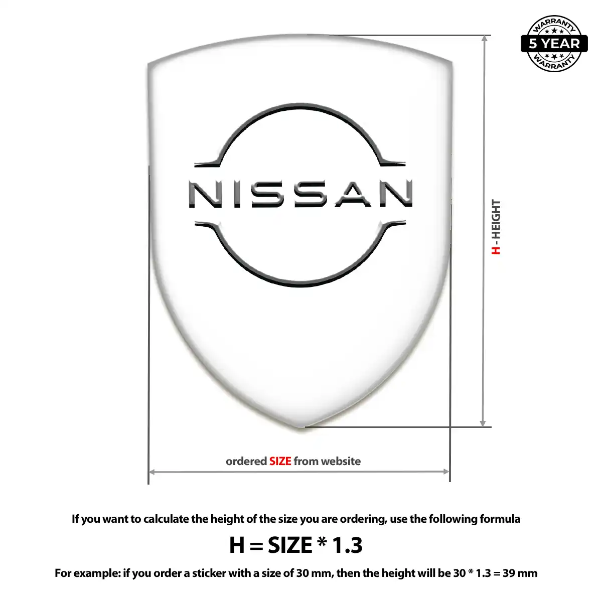 Nissan Automotive Logo Sticker Performance Style