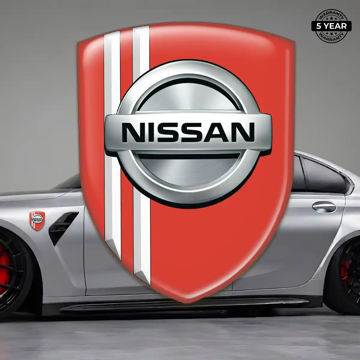 Nissan Automotive Logo Sticker Premium Dome