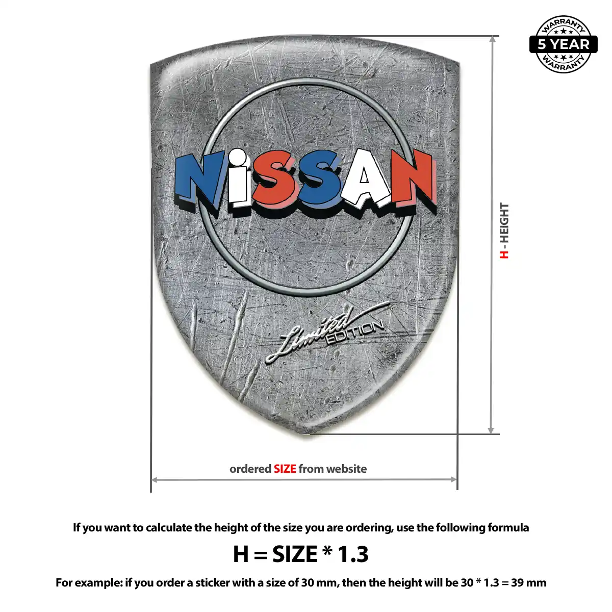 Nissan Automotive Logo Sticker Prime Quality