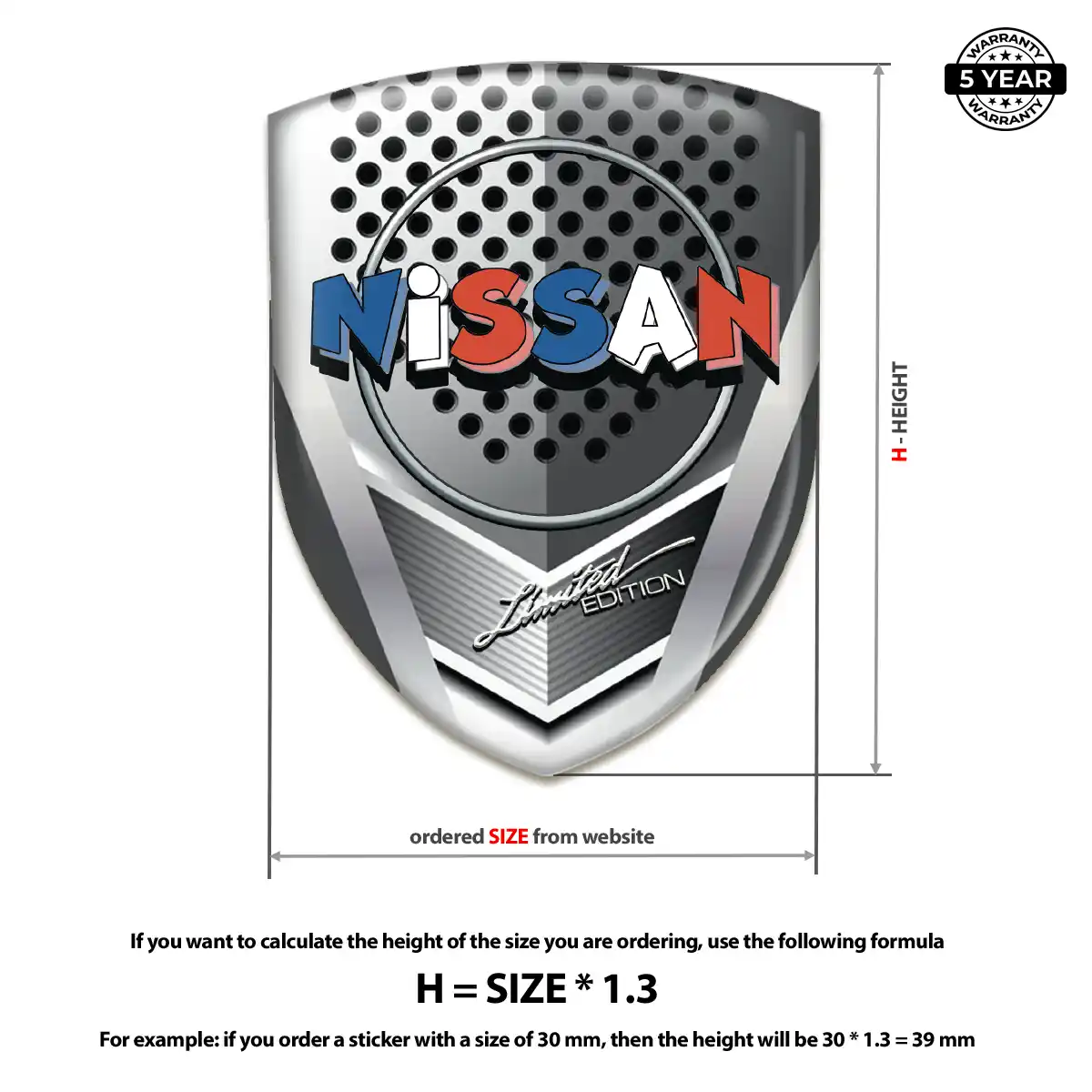 Nissan Automotive Logo Sticker Refined Design