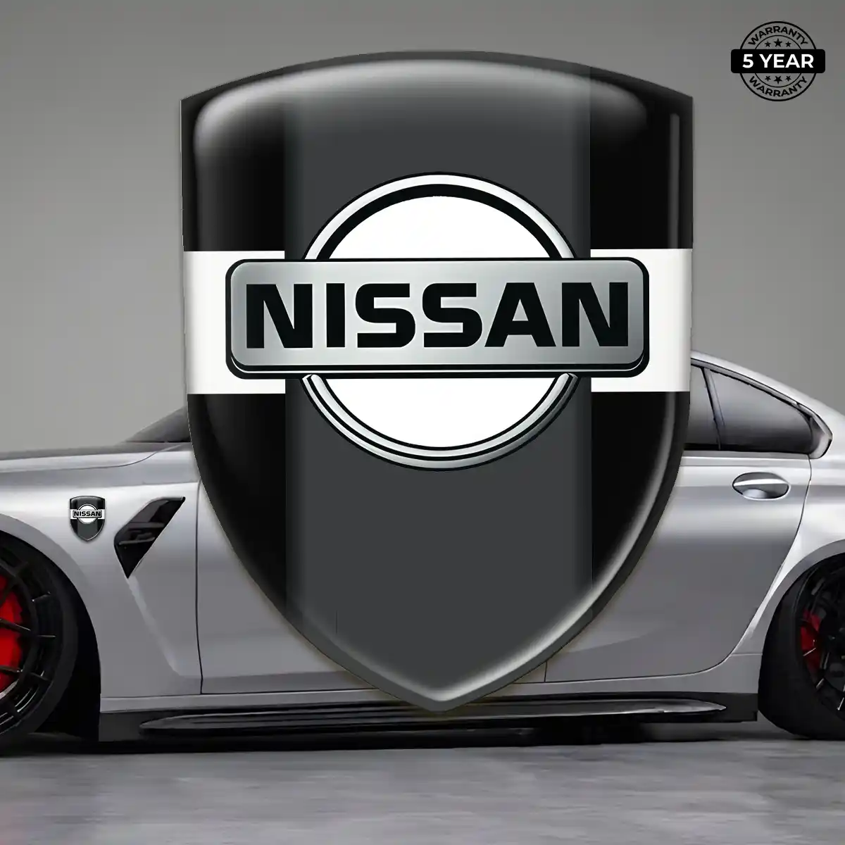 Nissan Automotive Logo Sticker Resin Luxe