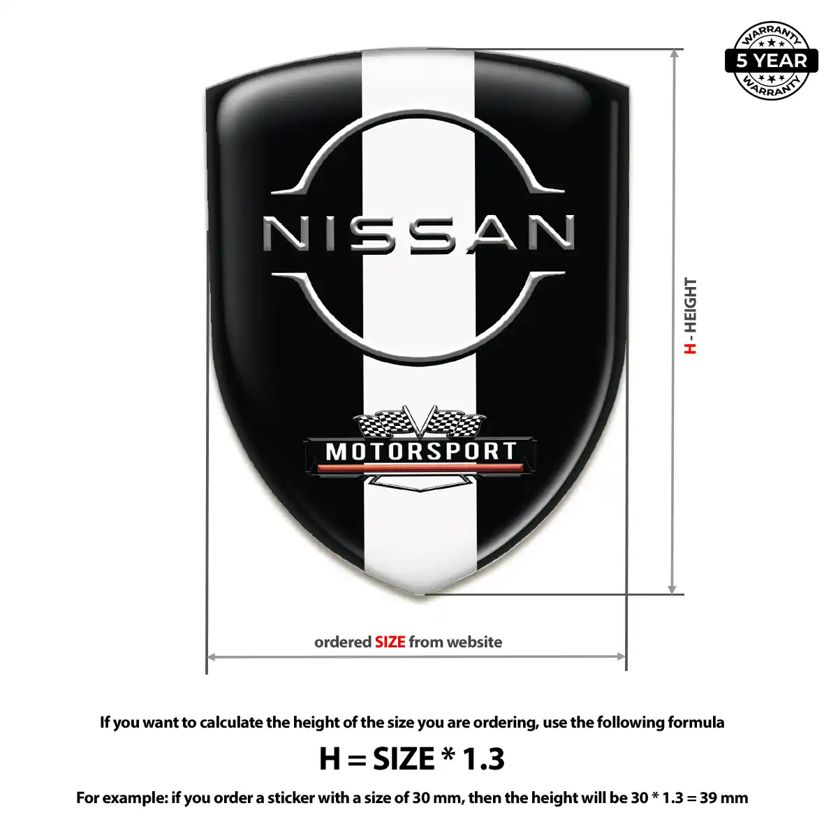 Nissan Automotive Logo Sticker Signature Grade