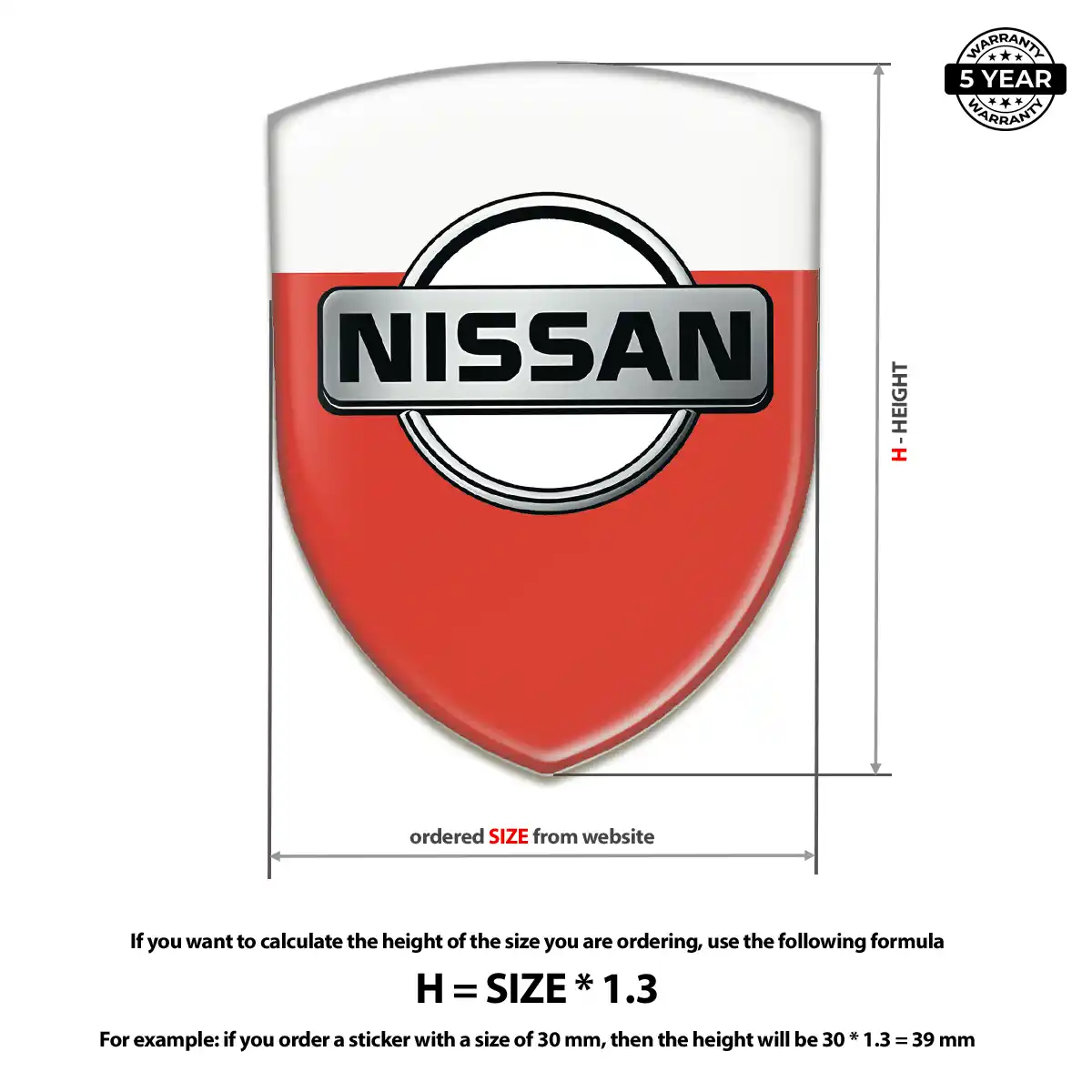 Nissan Automotive Resin Decal Elite Edition