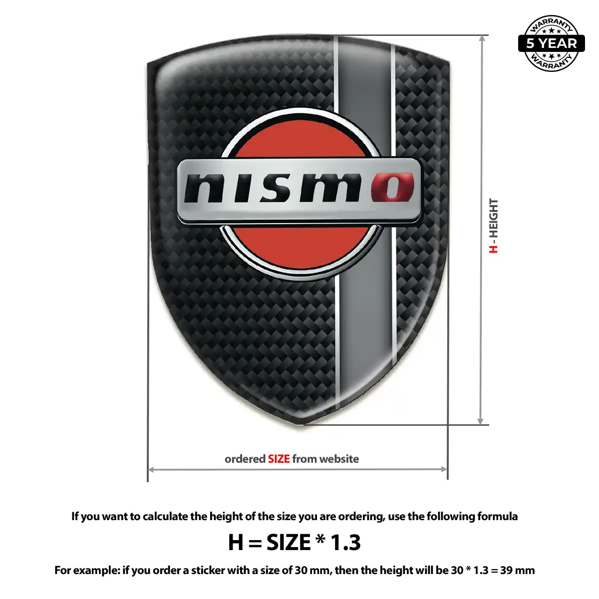 Nissan Automotive Resin Decal Elite Finish