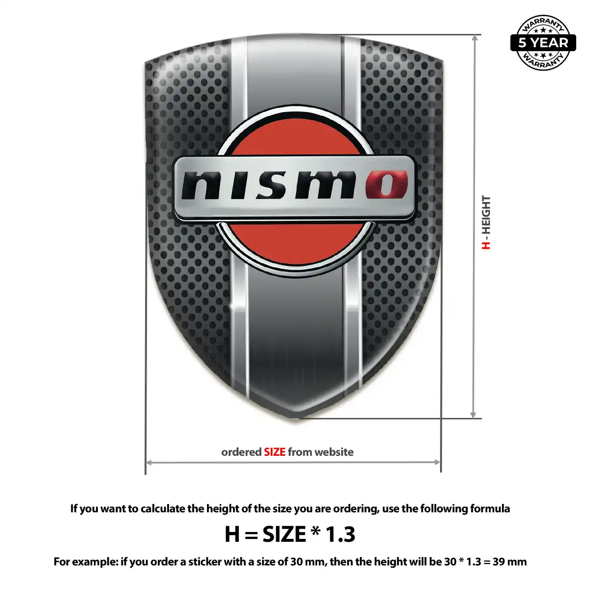 Nissan Automotive Resin Decal Exclusive Series