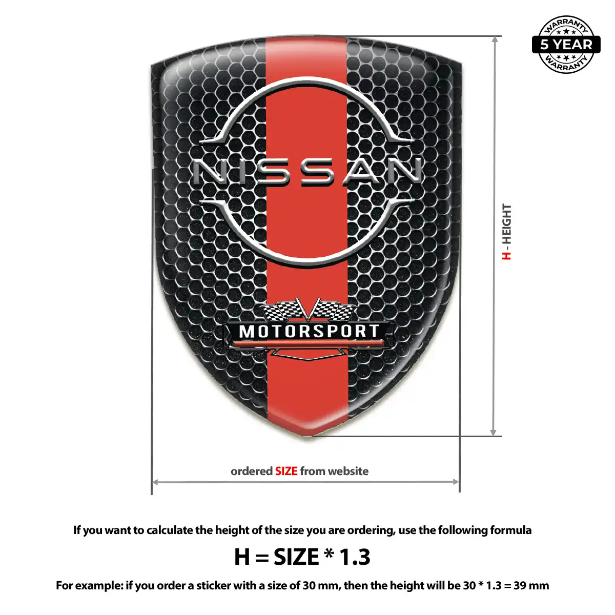 Nissan Automotive Resin Decal Prestige Line