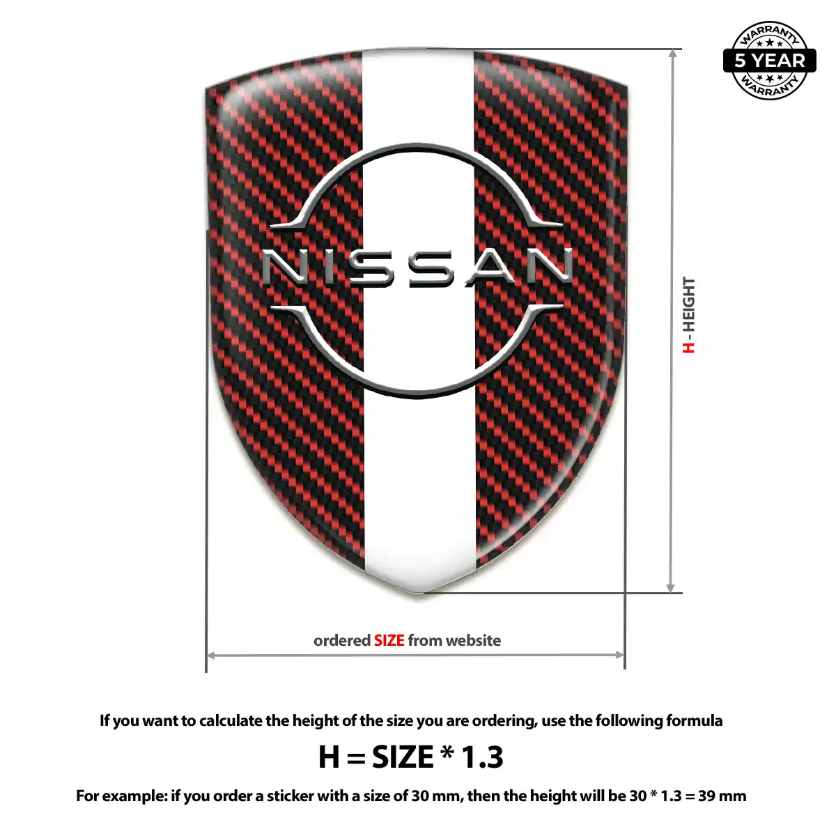 Nissan Automotive Resin Decal Prime Quality