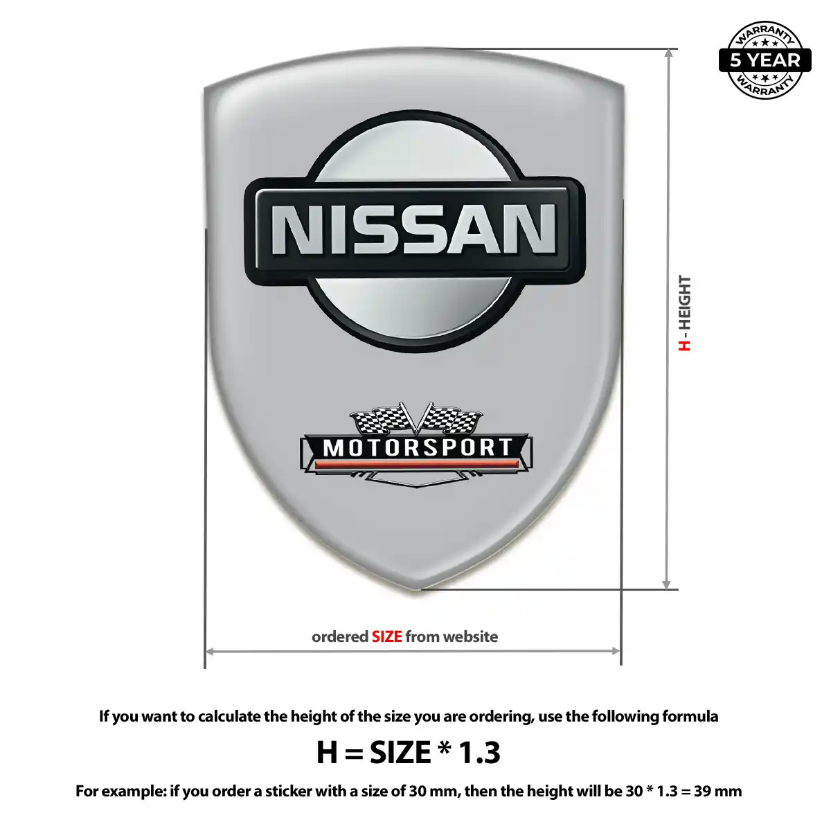 Nissan Automotive Resin Decal Resin Elite