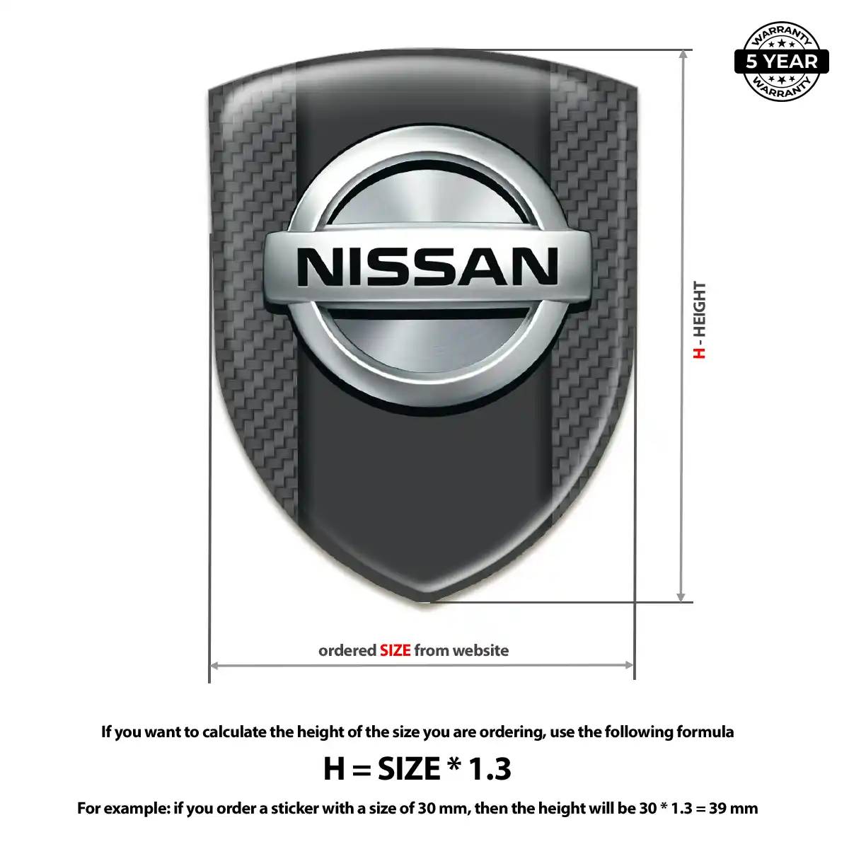 Nissan Automotive Resin Decal Resin Luxe