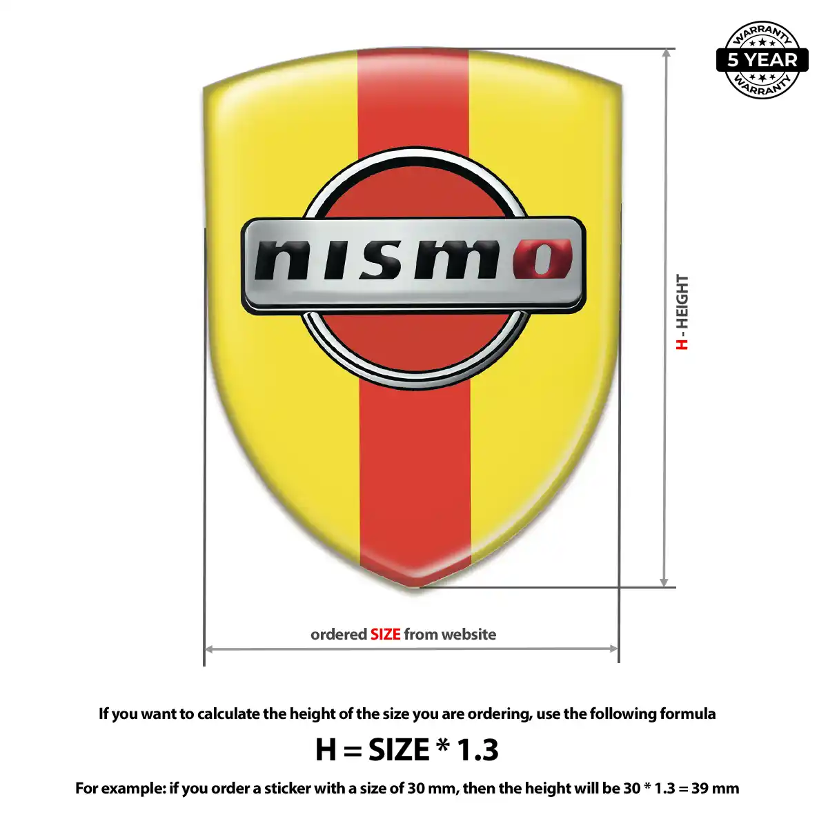 Nissan Car Badge Sticker Cabin Style