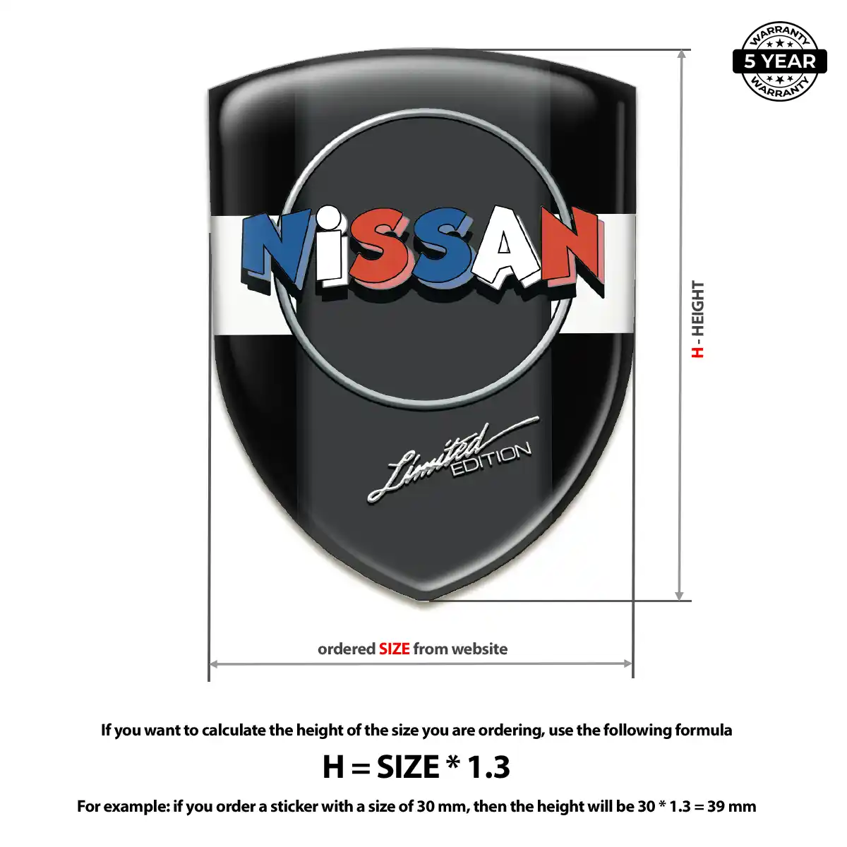 Nissan Car Badge Sticker Exclusive Series