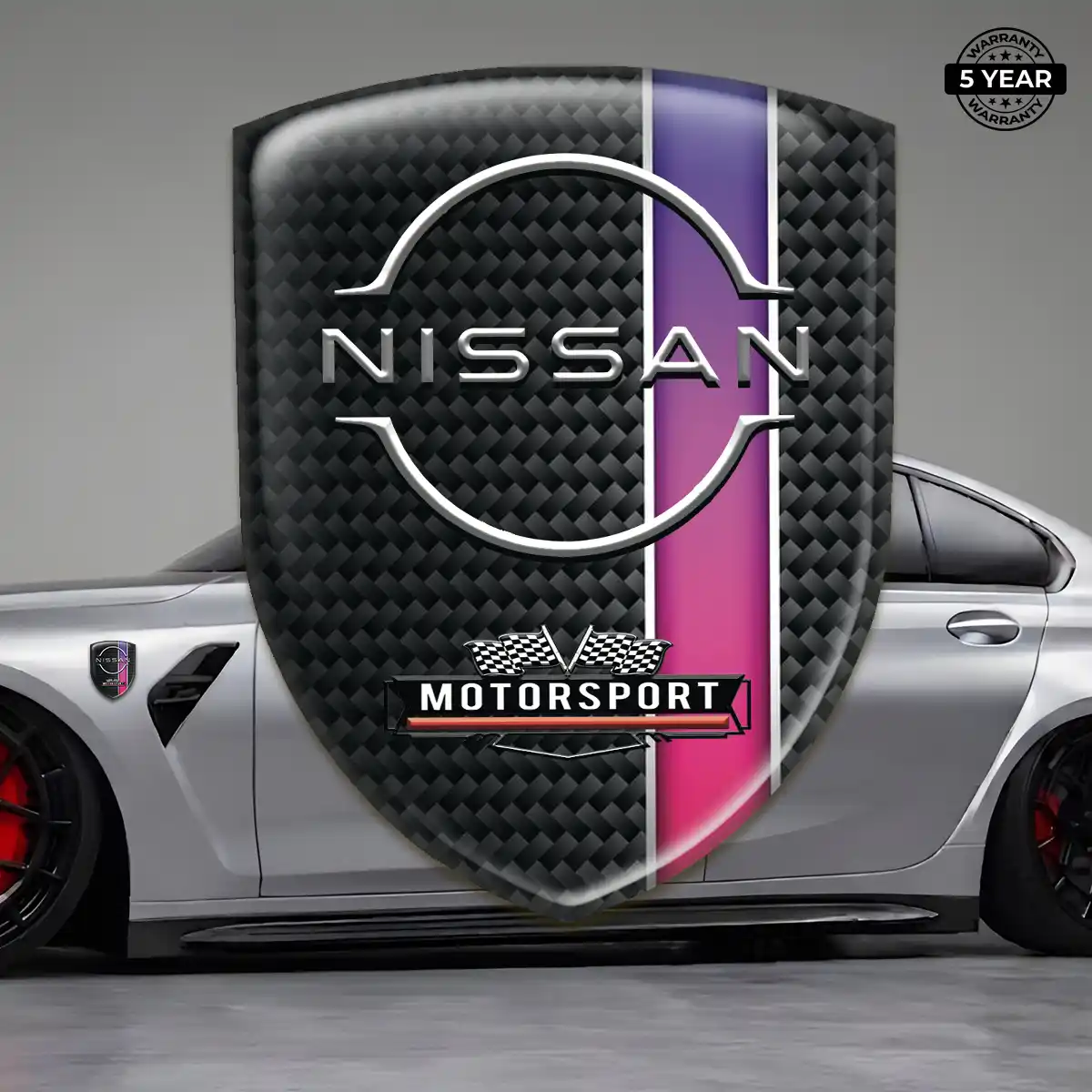 Nissan Car Badge Sticker Interior Elegance