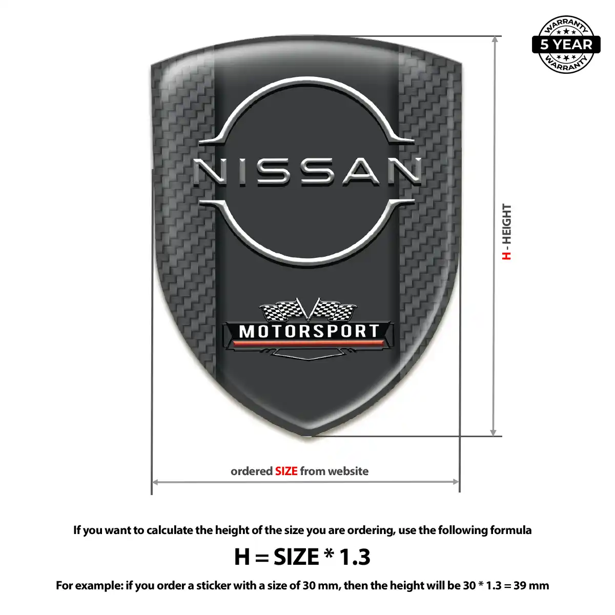 Nissan Car Badge Sticker Noble Edition