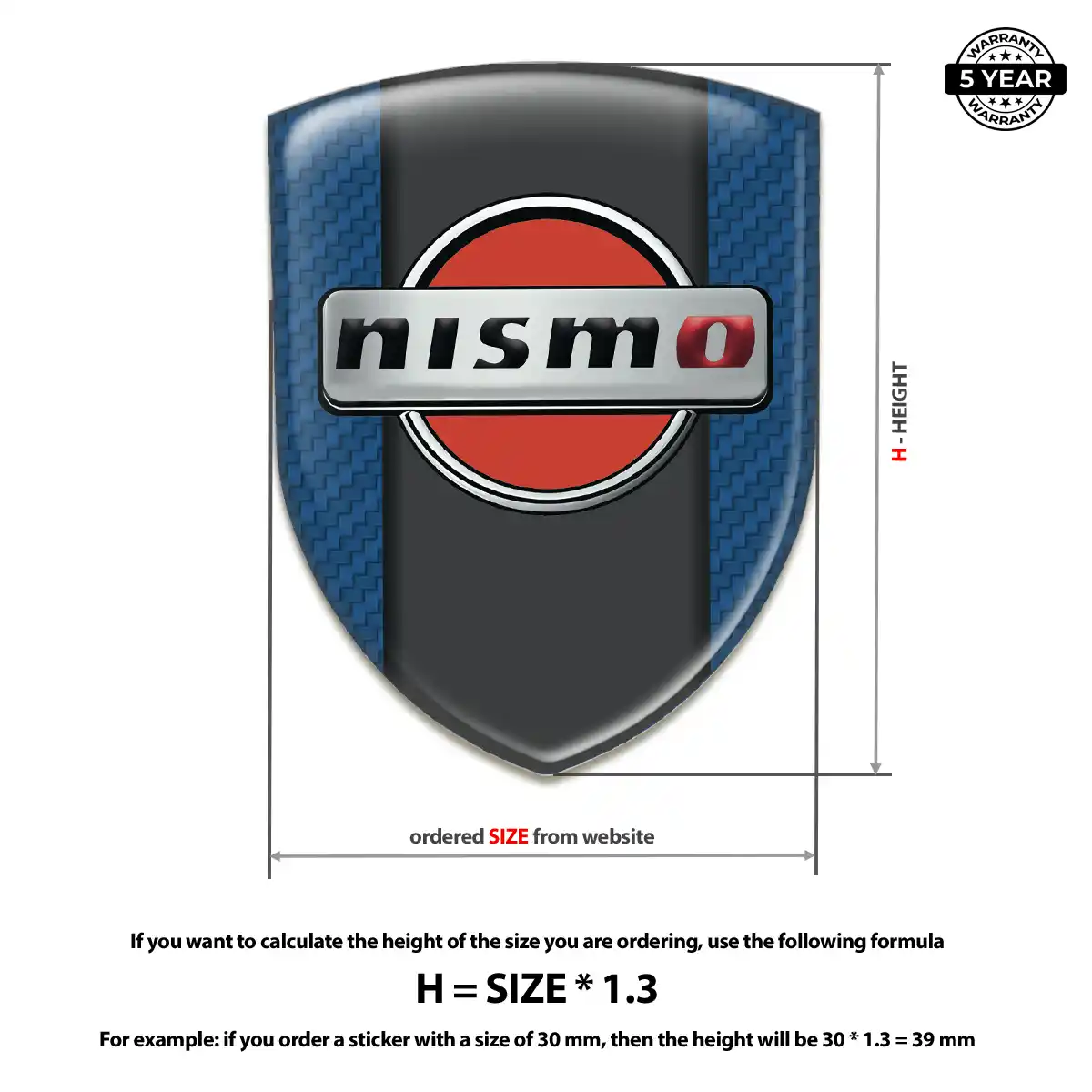 Nissan Car Badge Sticker Outer Style