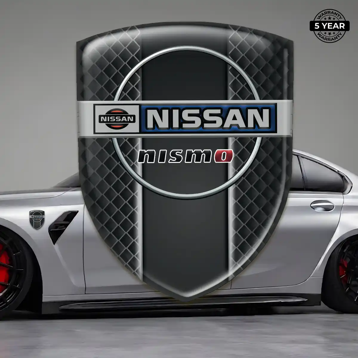 Nissan Car Badge Sticker Premium Dome