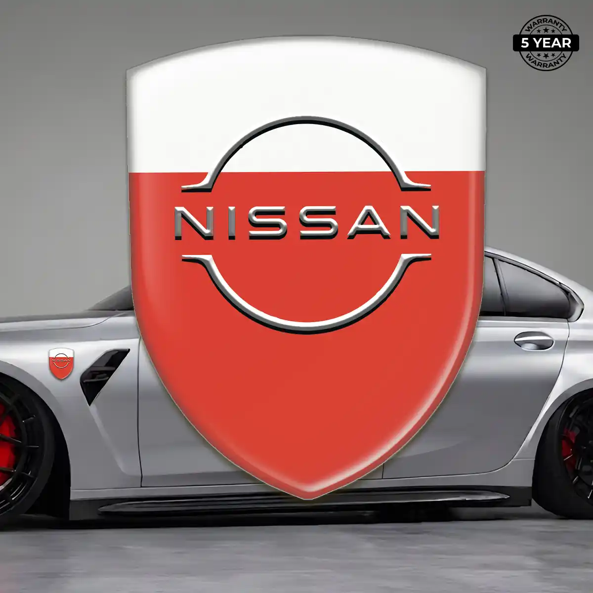 Nissan Car Badge Sticker Prestige Line