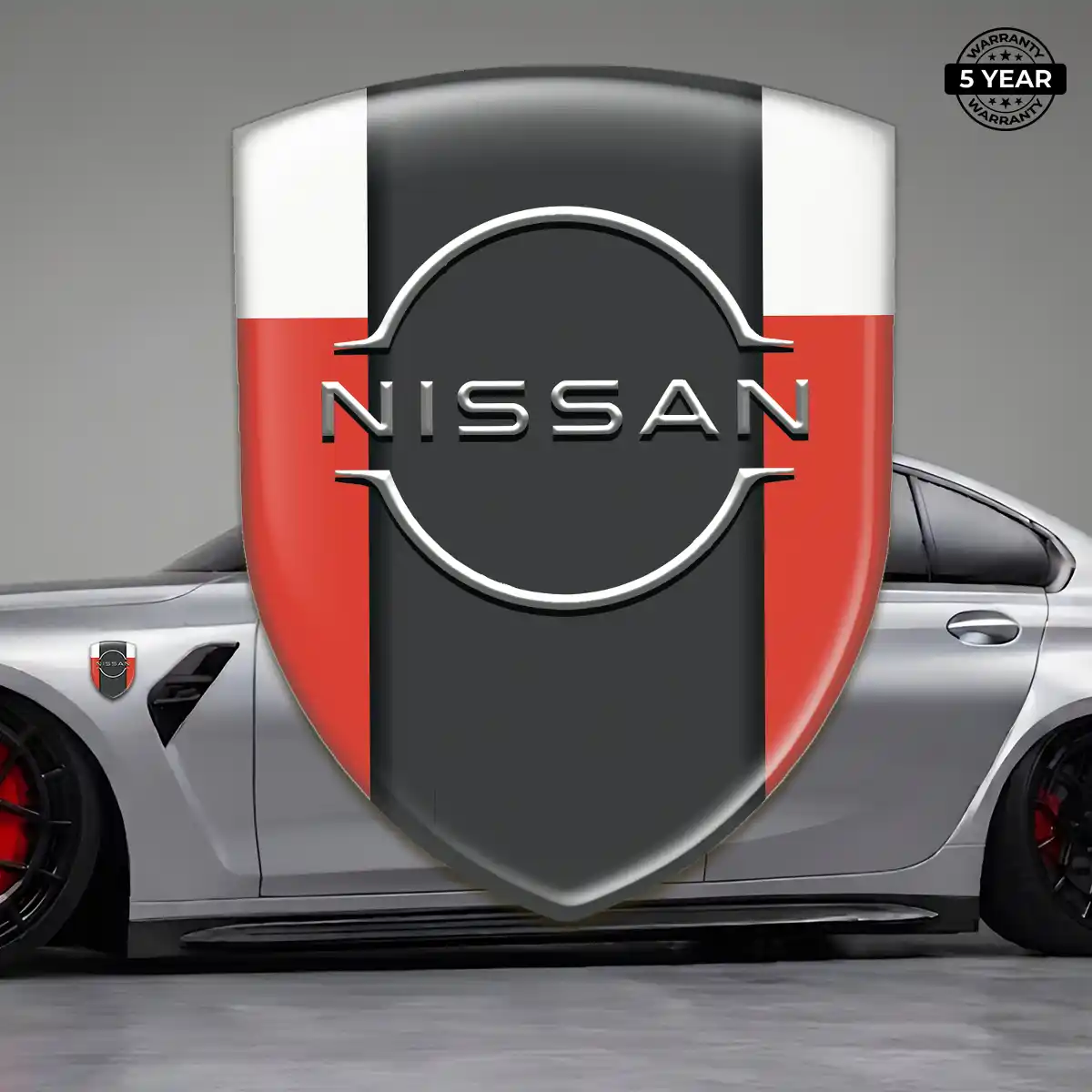 Nissan Car Badge Sticker Sleek Style