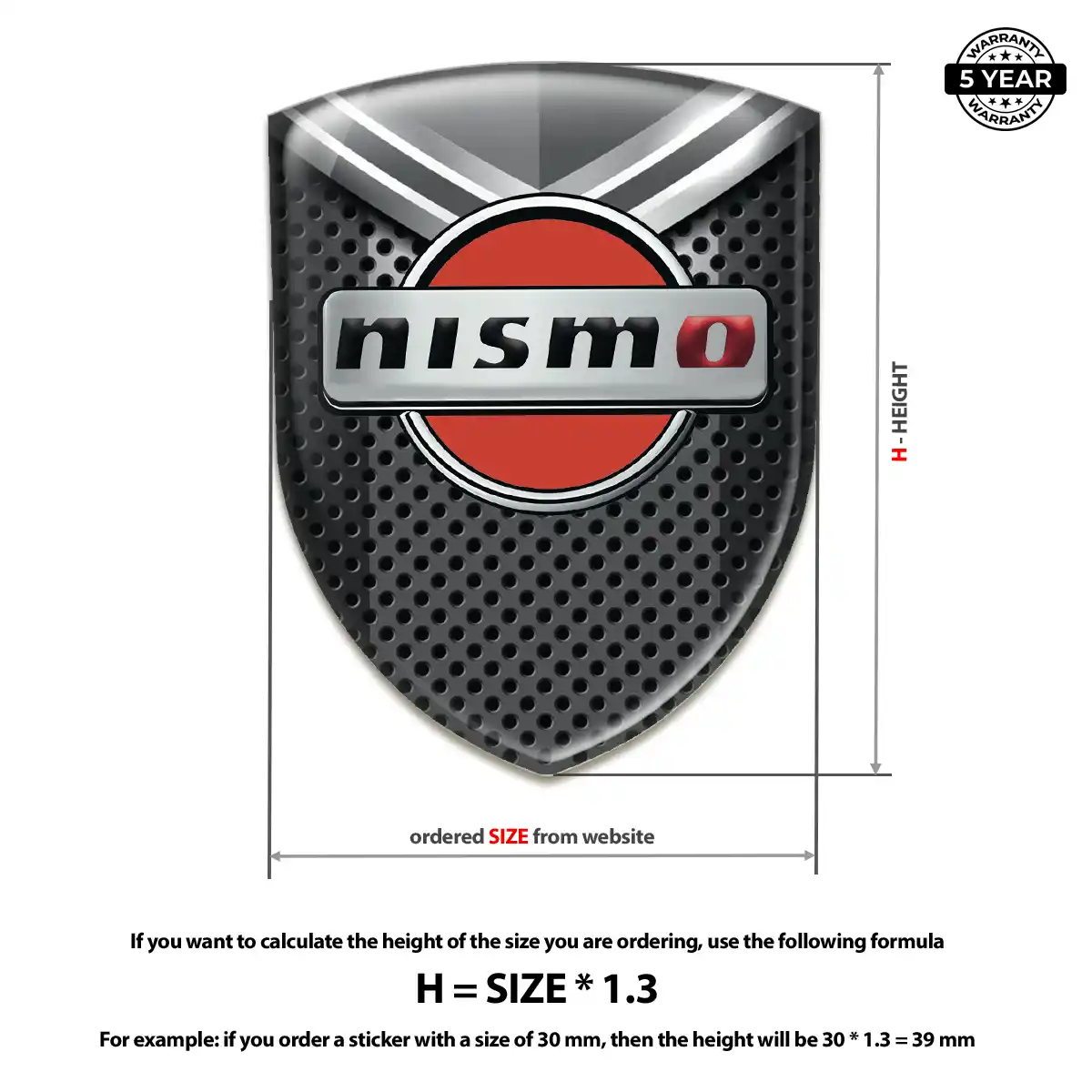 Nissan Car Badge Sticker Street Tuning