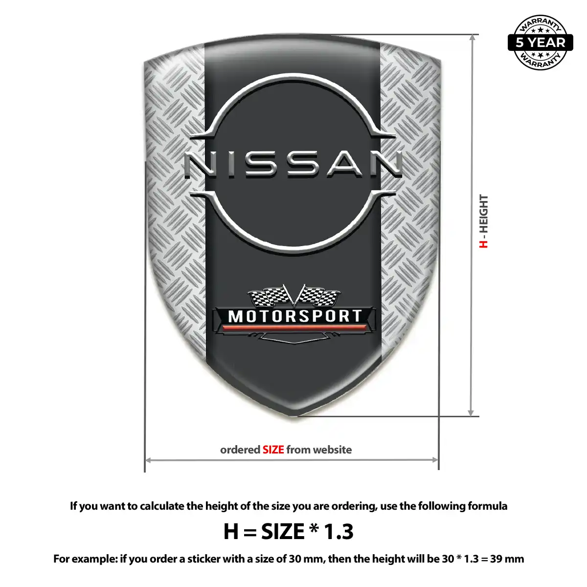 Nissan Car Emblem Decal Deluxe Edition