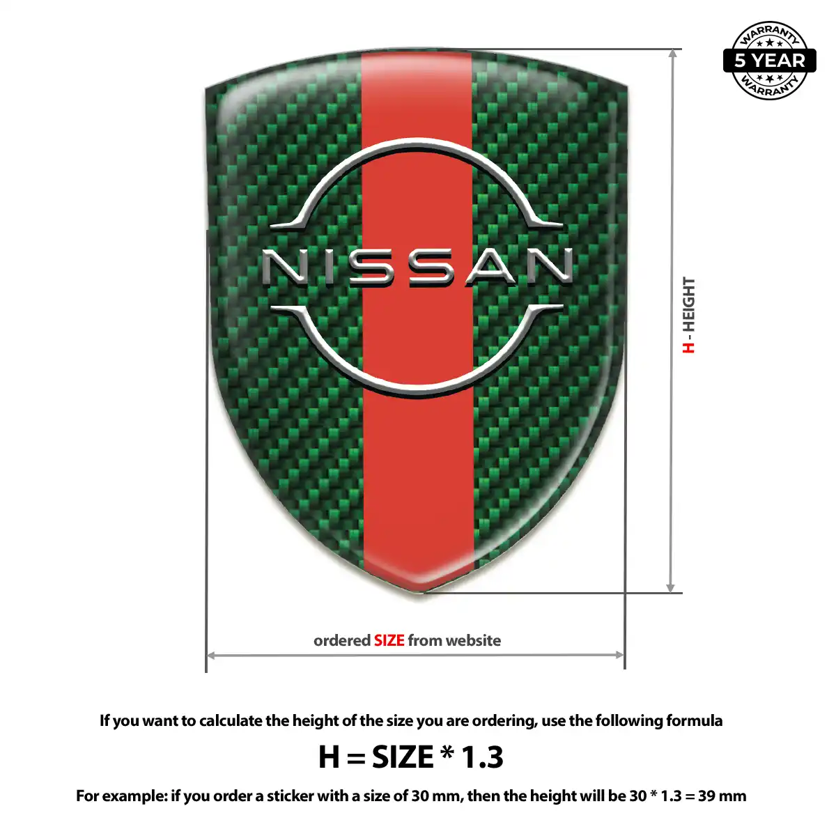 Nissan Car Emblem Decal Elite Edition