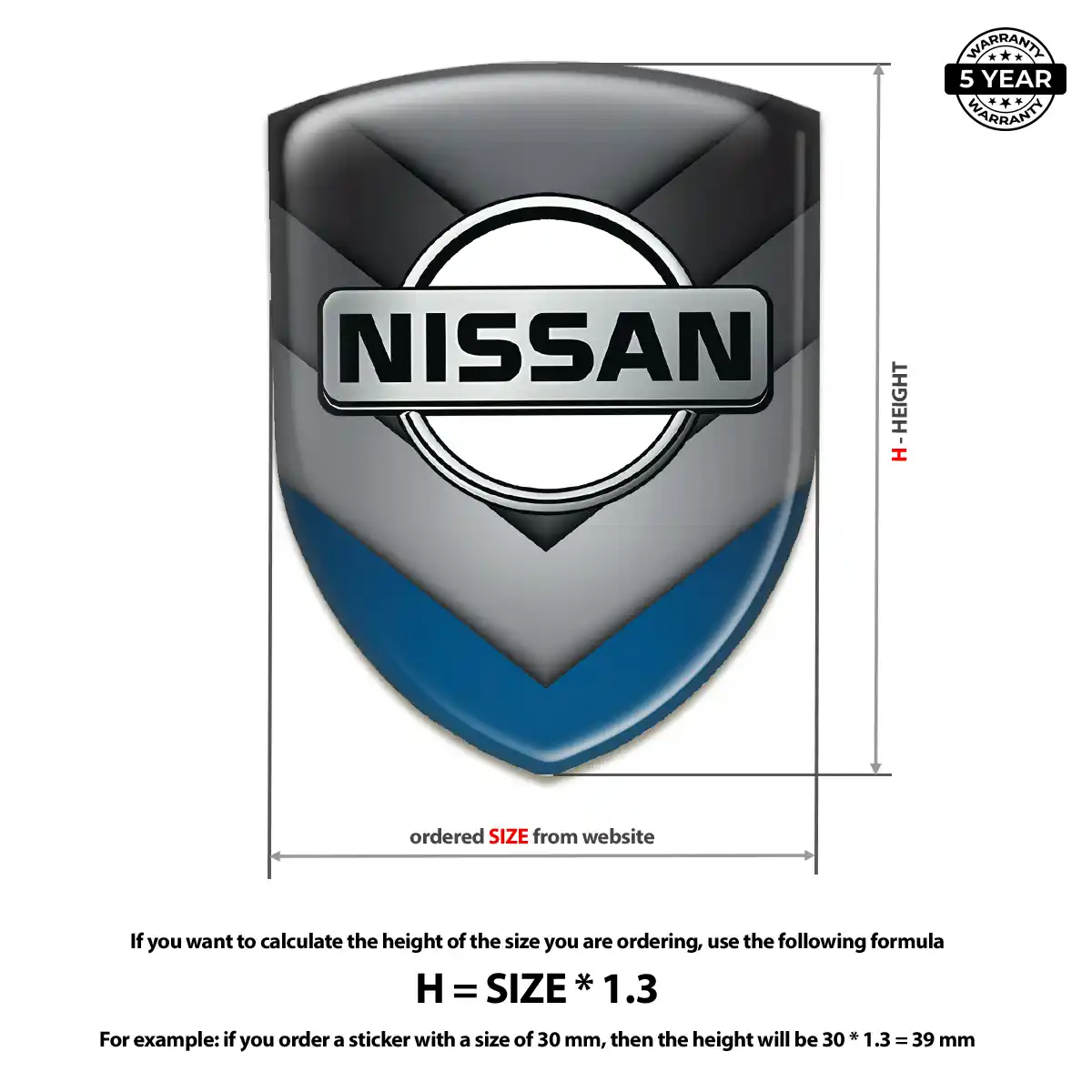 Nissan Car Emblem Decal Interior Elegance