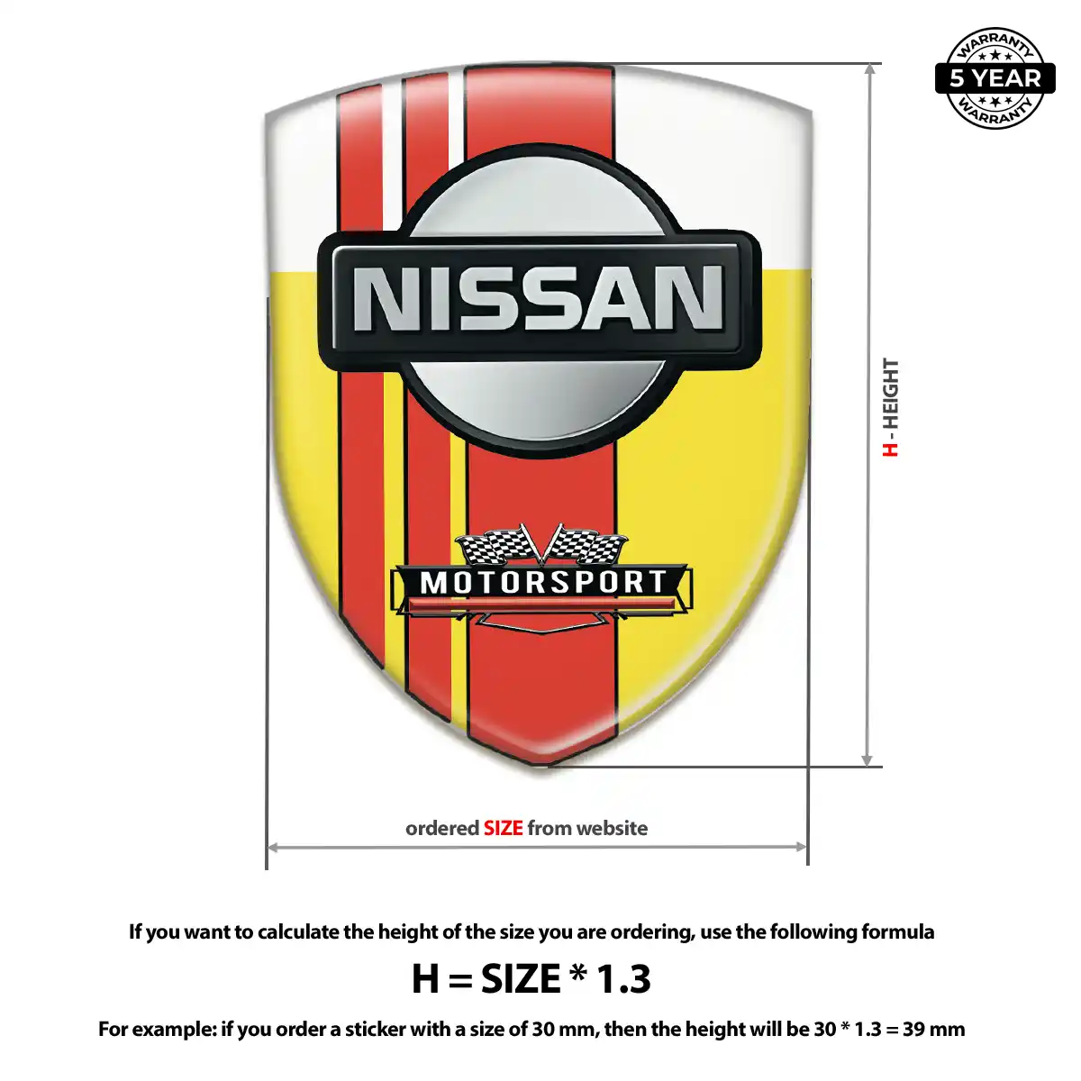 Nissan Car Emblem Decal Interior Luxe