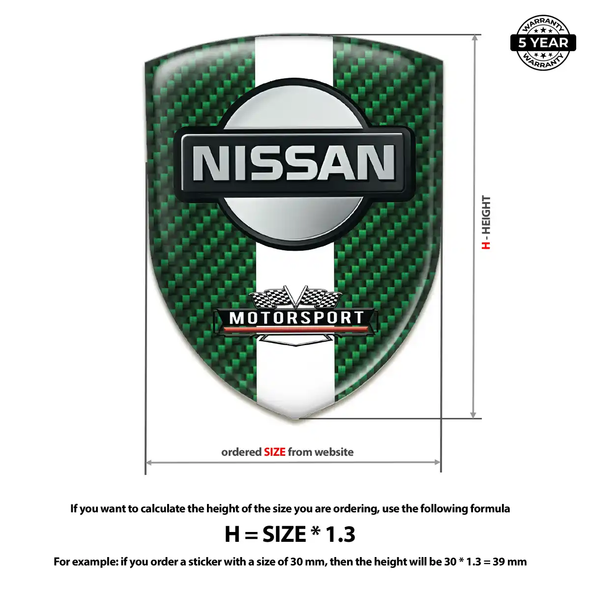 Nissan Car Emblem Decal Outer Style