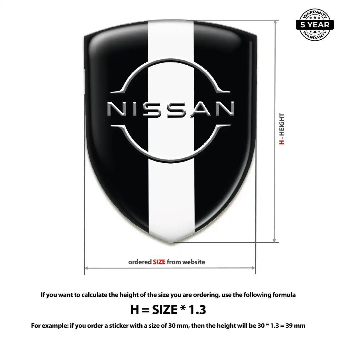 Nissan Car Emblem Decal Refined Design