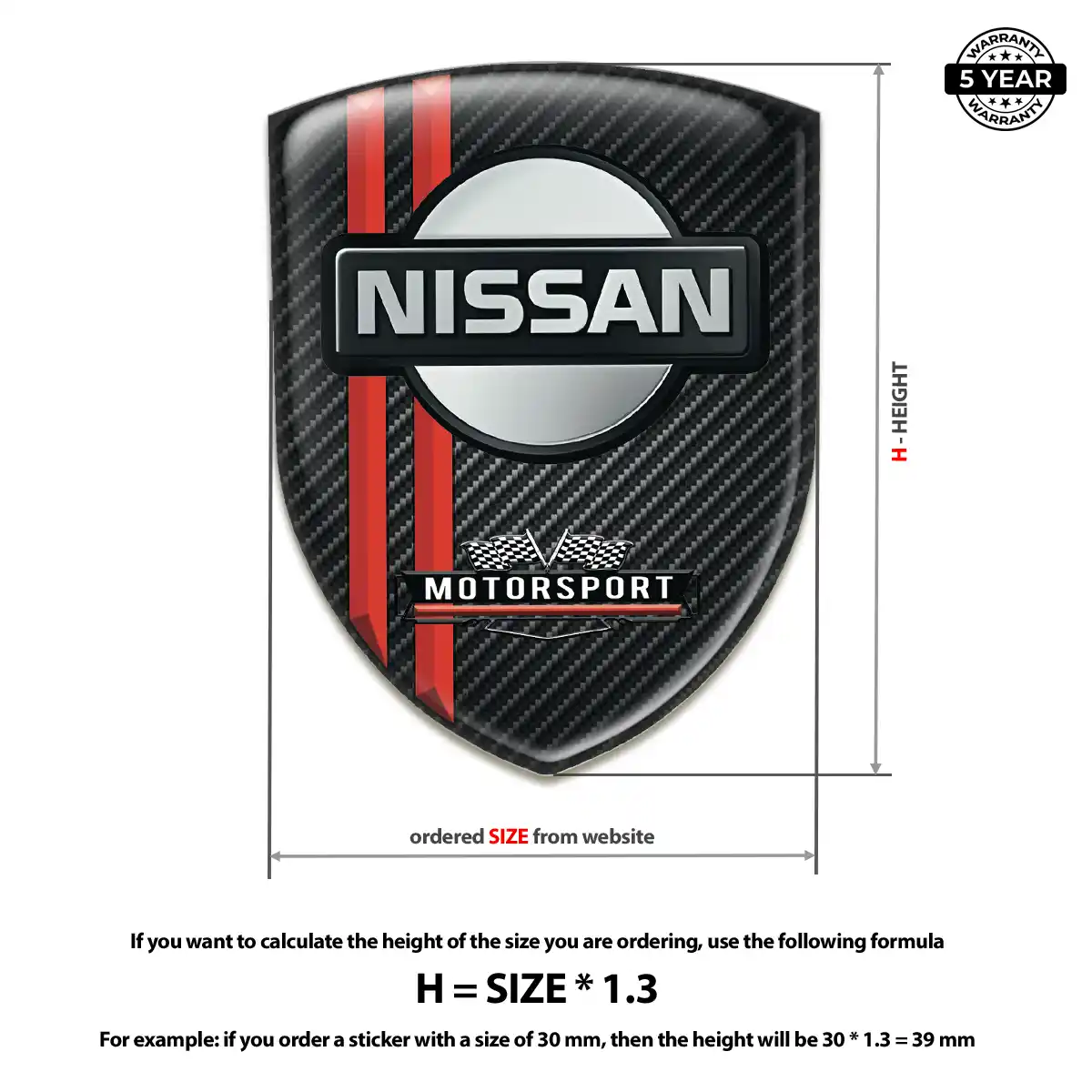 Nissan Car Emblem Decal Signature Grade