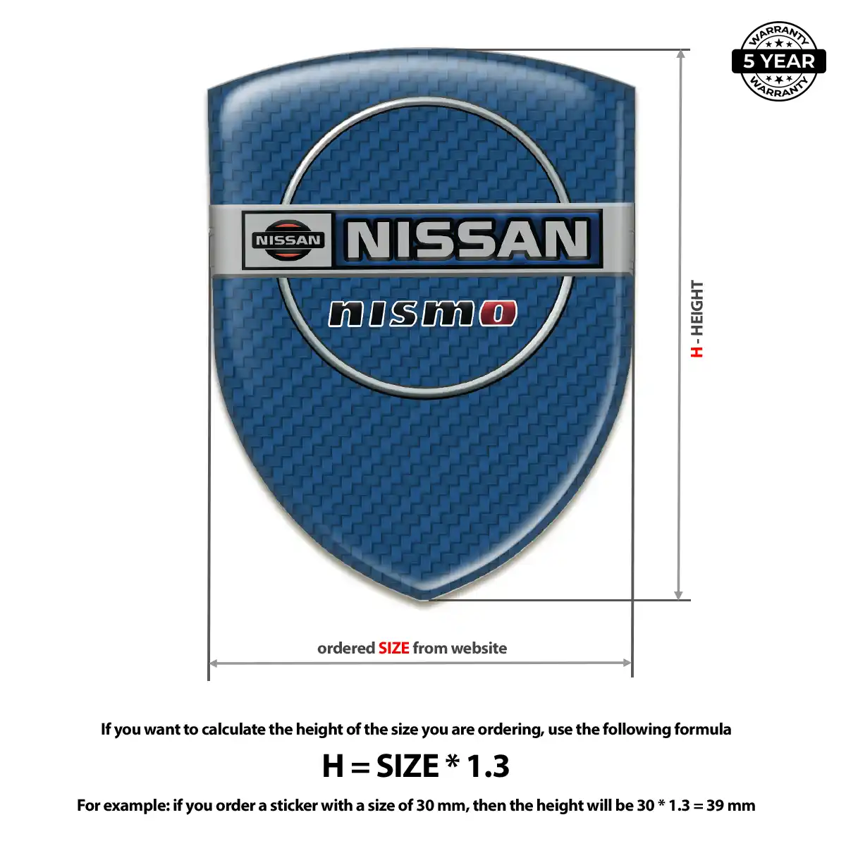 Nissan Car Emblem Overlay Elite Finish