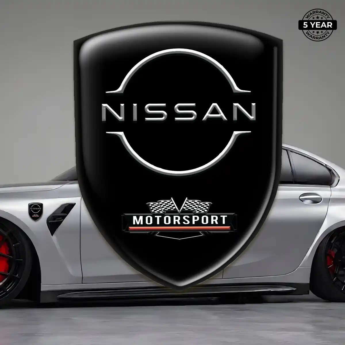 Nissan Car Emblem Overlay Interior Luxe