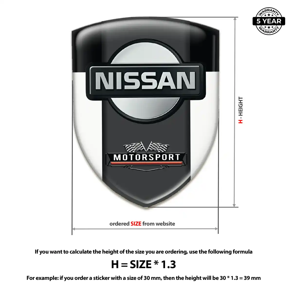 Nissan Car Emblem Overlay Opulent Line