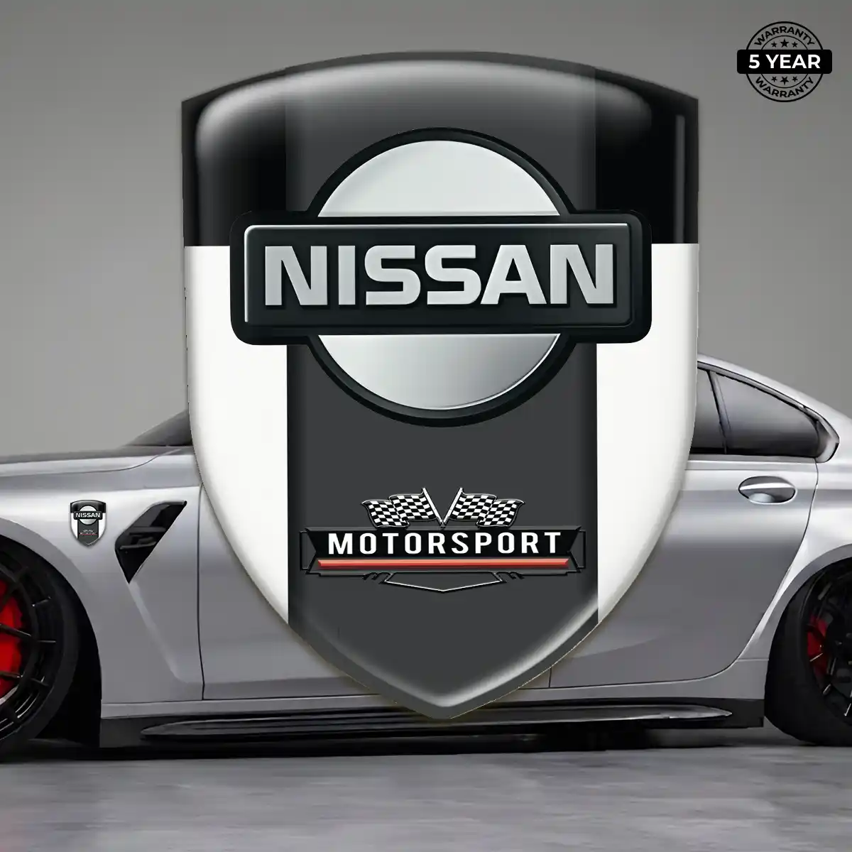 Nissan Car Emblem Overlay Opulent Line