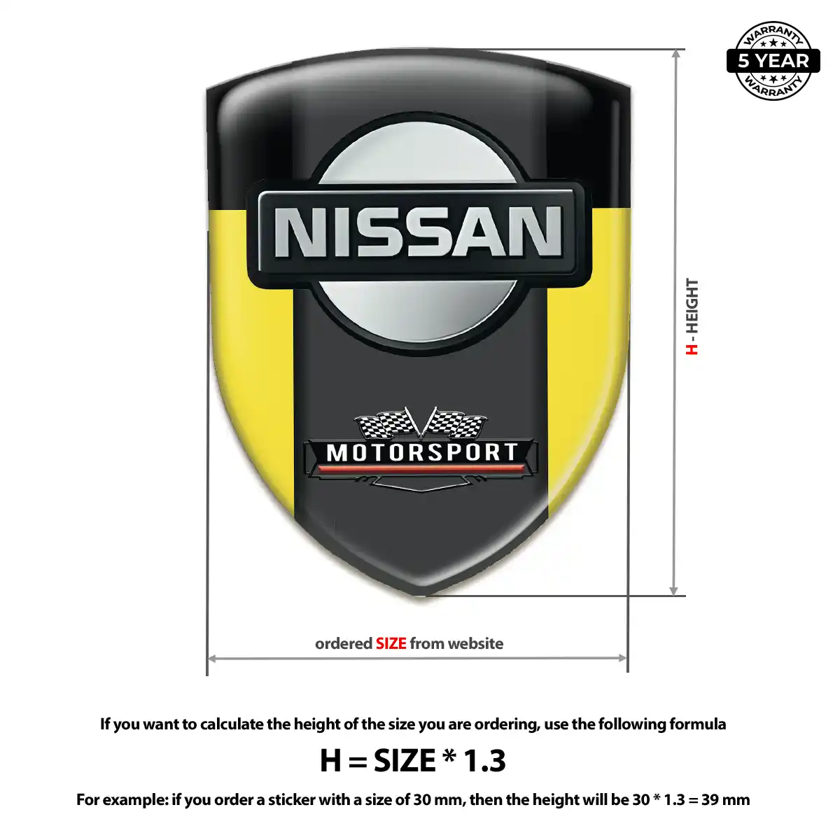 Nissan Car Emblem Overlay Outer Style